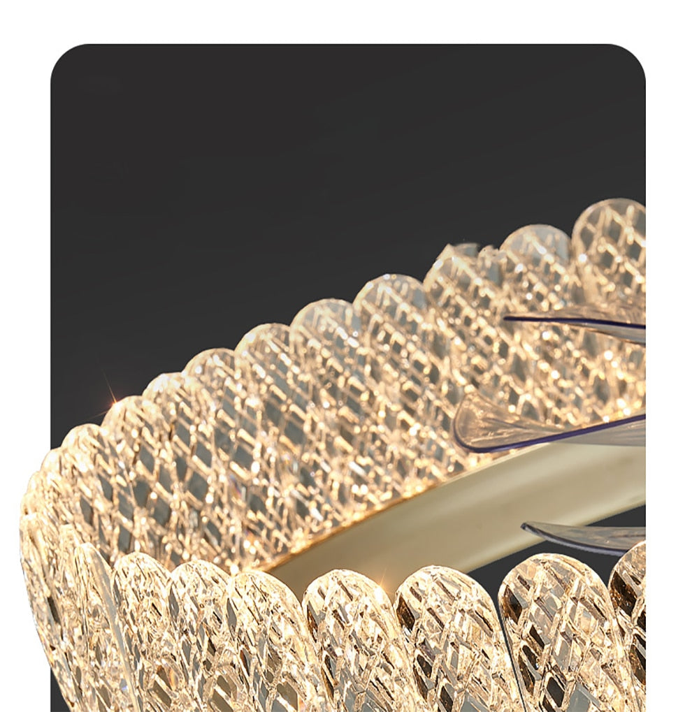 Privet 2023 Crystal Ceiling Fan