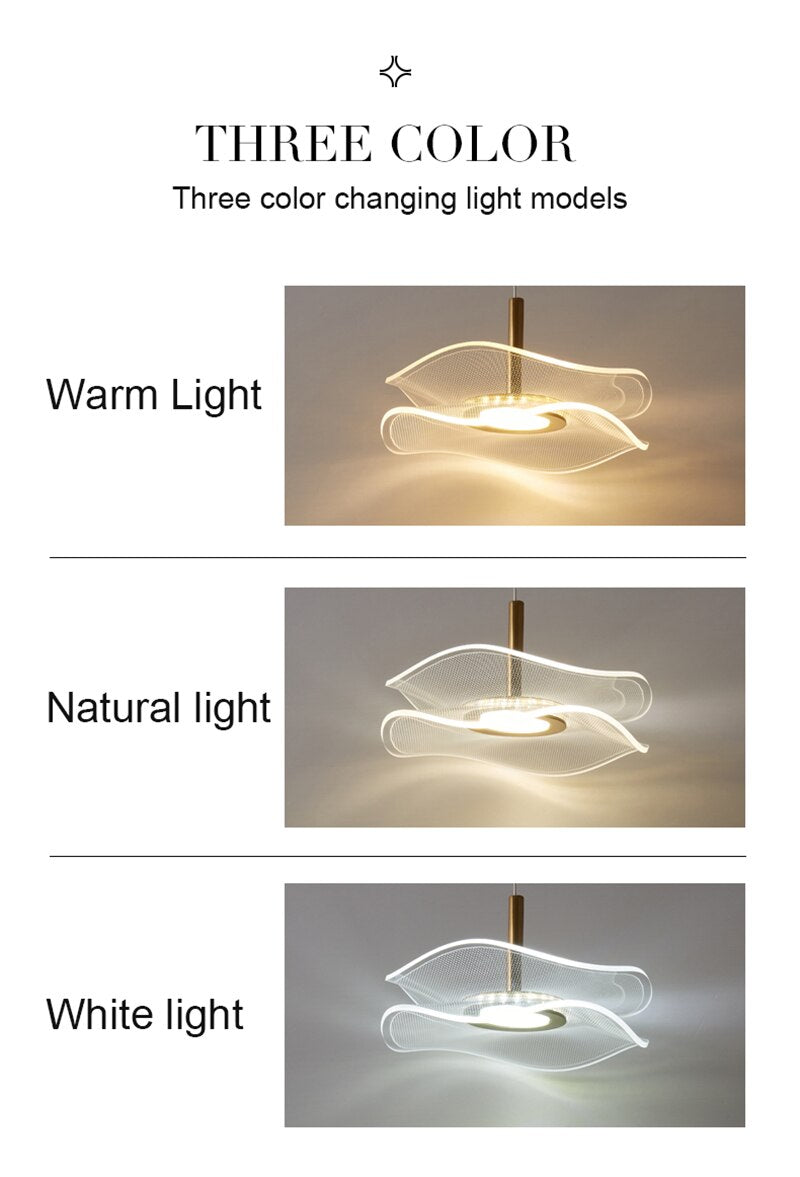 Lyf Lotus Leaf Eira Pendant Light