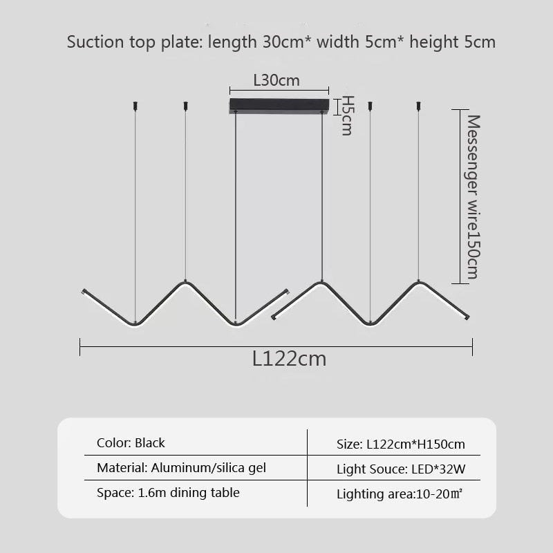 LYF Wavee Modern Led Ceiling Chandelier