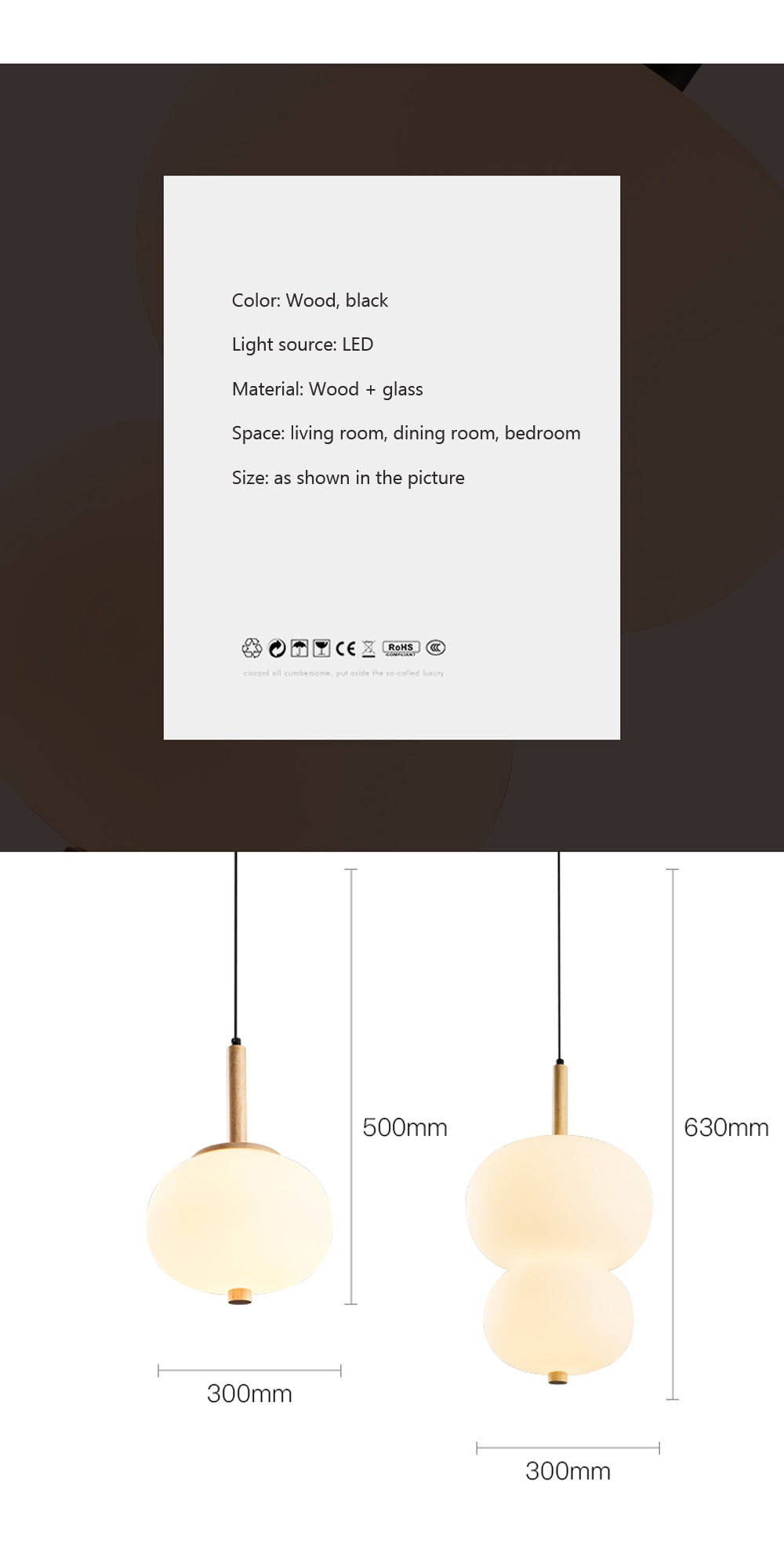 Wad Nordic Pendant Light Fixture