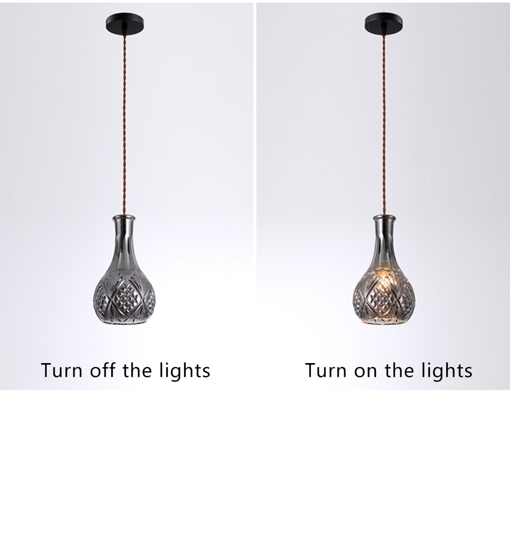 HEN Aegea Retro Glass Lampshade Pendant Lights