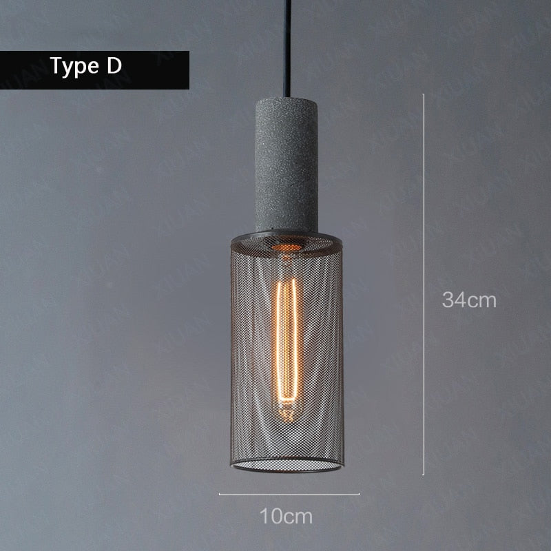 Aslak Loft Cement Pendant Lamp