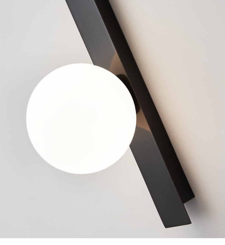 Trong minimalist Nordic style copper led wall lamp