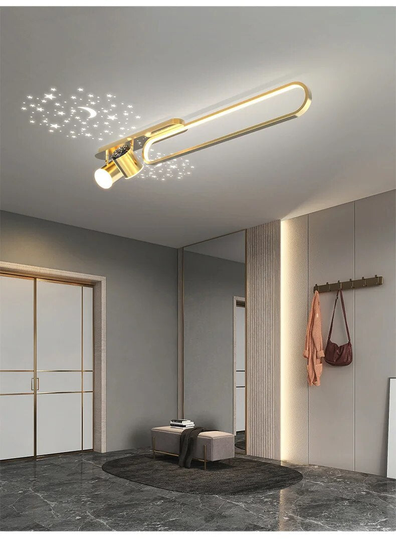 MAV Star Projection Modern Aisle Ceiling Lights with Spotlights