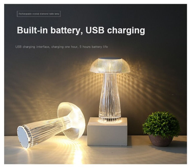 BAN Jellyfish lampshade LED night light table lamp