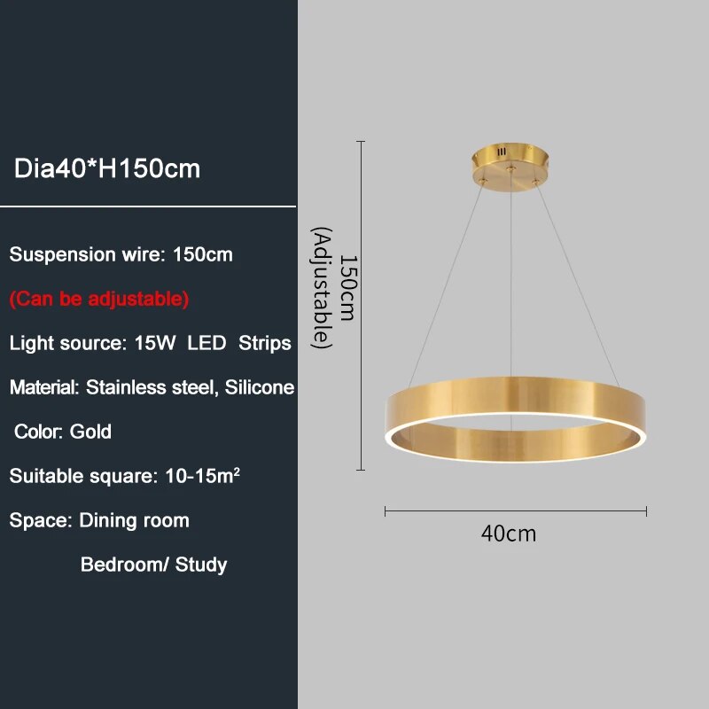 Ylk Ring Design Chandelier Light