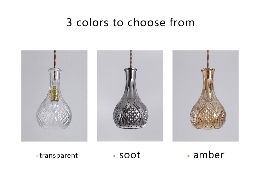 HEN Aegea Retro Glass Lampshade Pendant Lights