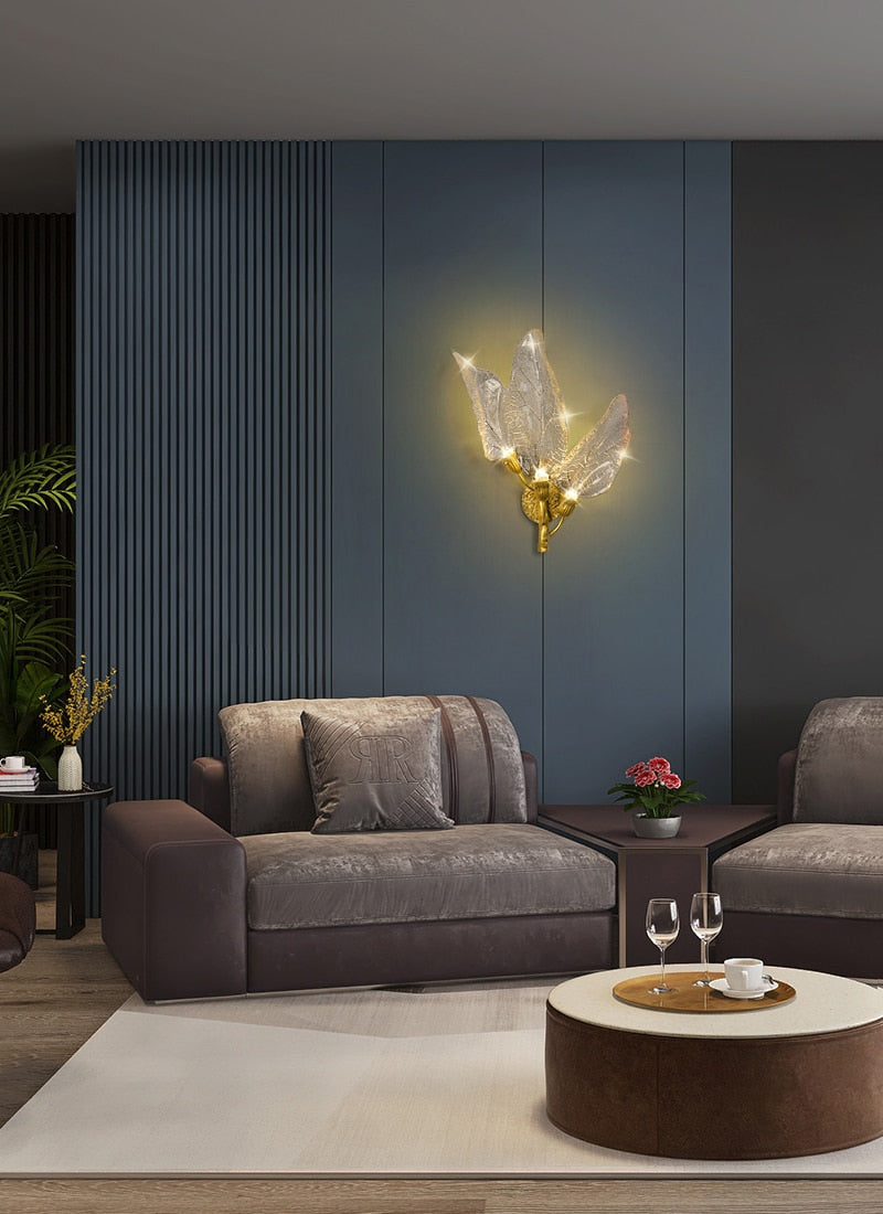 Ylk Kiya Leaf Acrylic Wall Lamp