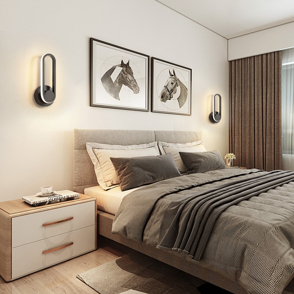 AiS LED Adjustable Nordic Wall Lamp Rotation Angle 330° 12W