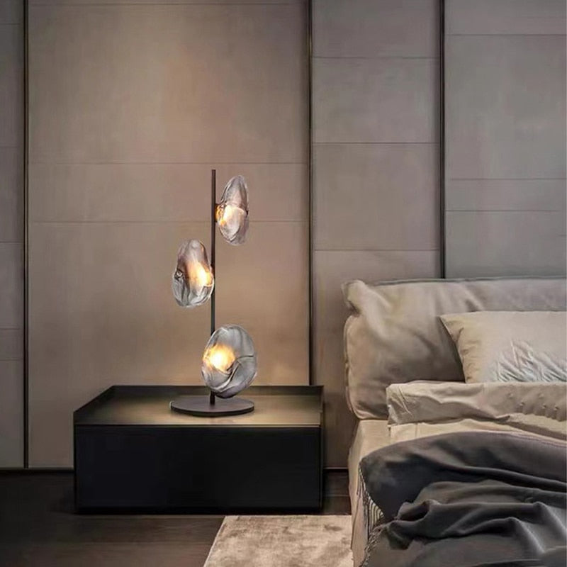 MAK Table/Floor/Stand Cloud Artistic Floor Lamps Glass LED Lighting Gray Nightlight