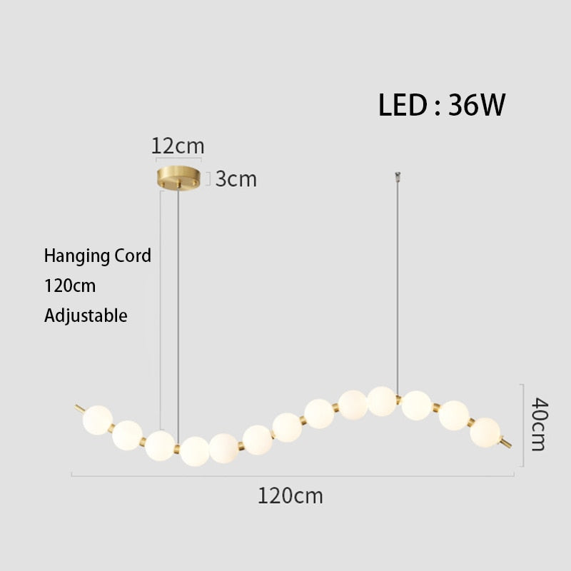 Mak Modern White Ball Pendant Light