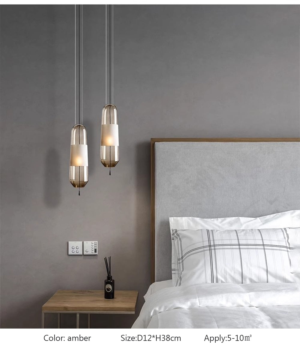 Wad Modern Glass Light Pendant Lamp
