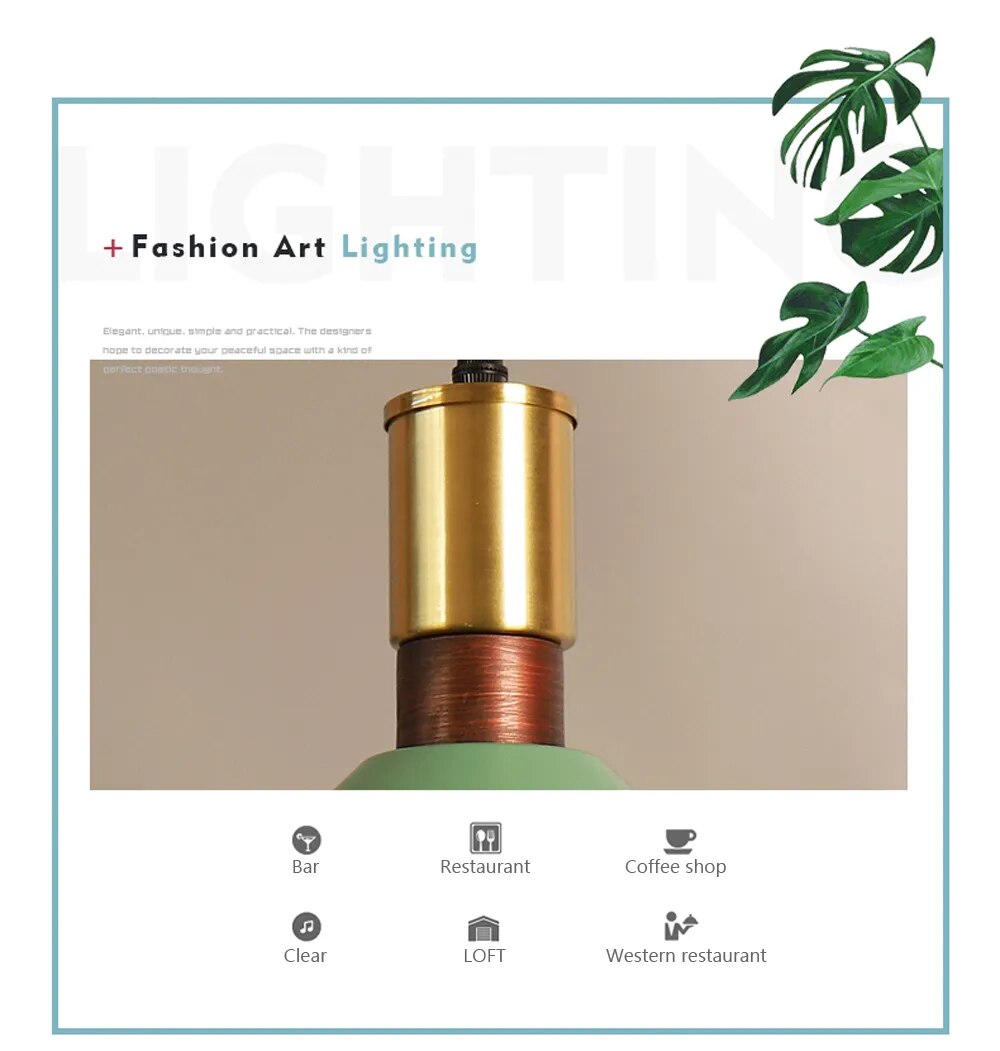 Nordic Industrial retro loft simple Hanging Light