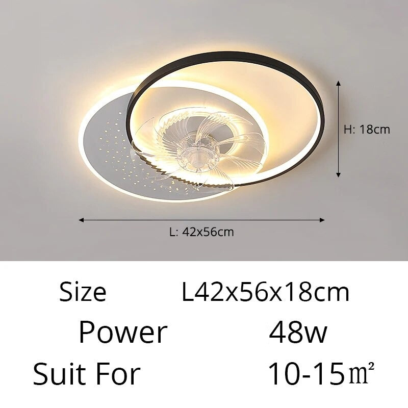 Qiyi Moratie Modern Ceiling Fan Lights