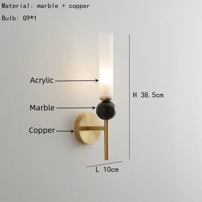 Berit - Marble Sconce Wall Light