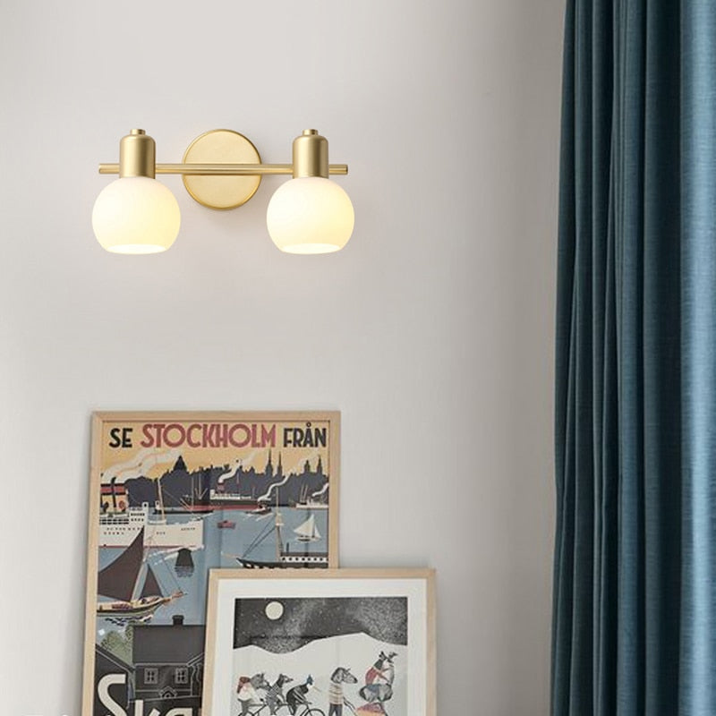 Wad Copper Industrial Wall Lamp