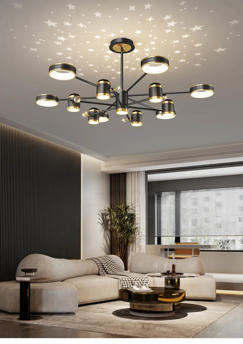Nordic Starry Ceiling Chandelier Light