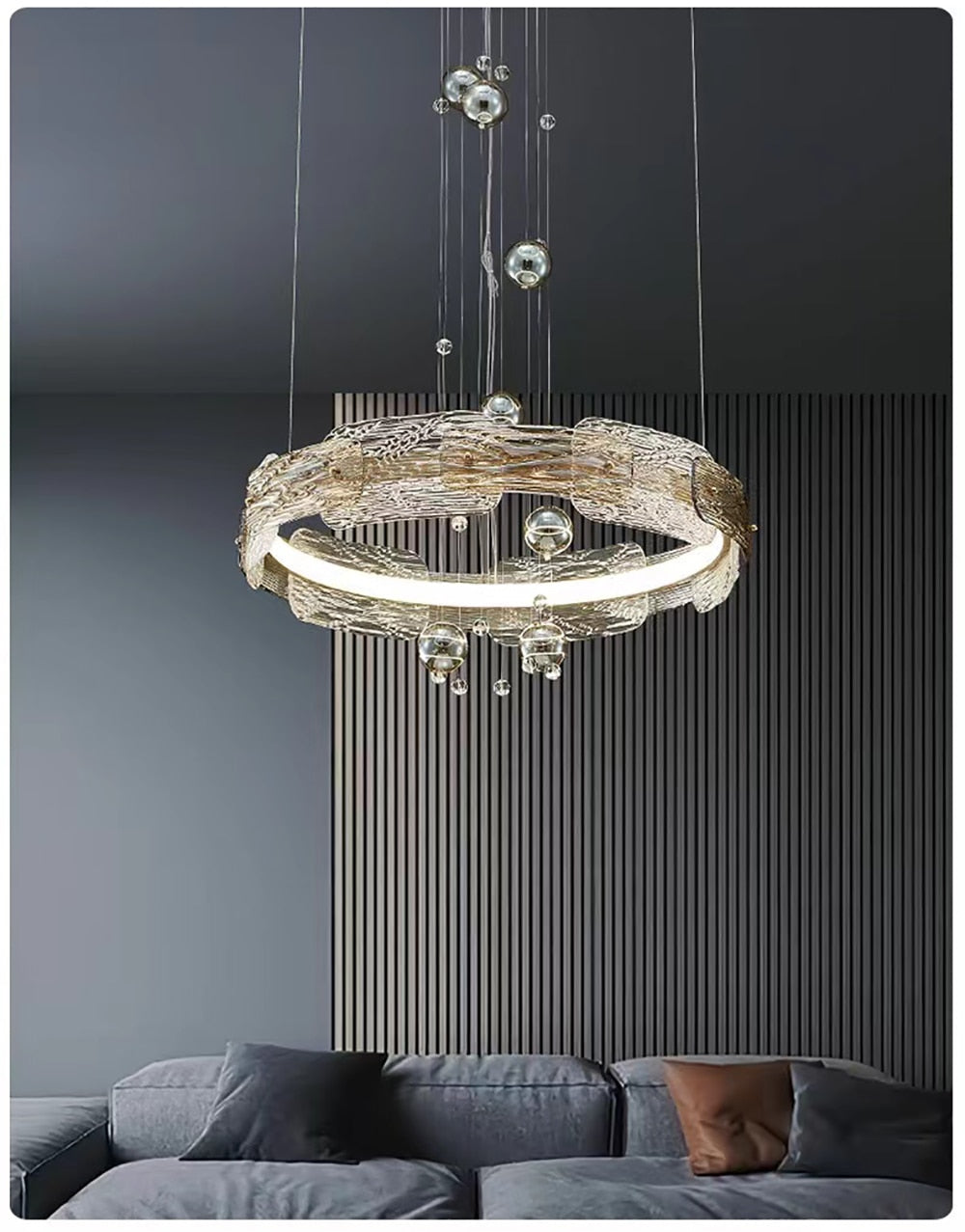 Olga Rounded Crystal Chandelier