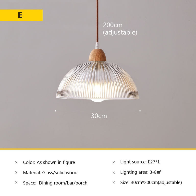 Wad Nordic Glass Pendant Lamp