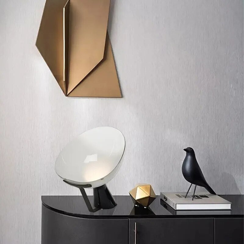 Artistic Modern LED Table Lamps Minimalist Night Lampare Black