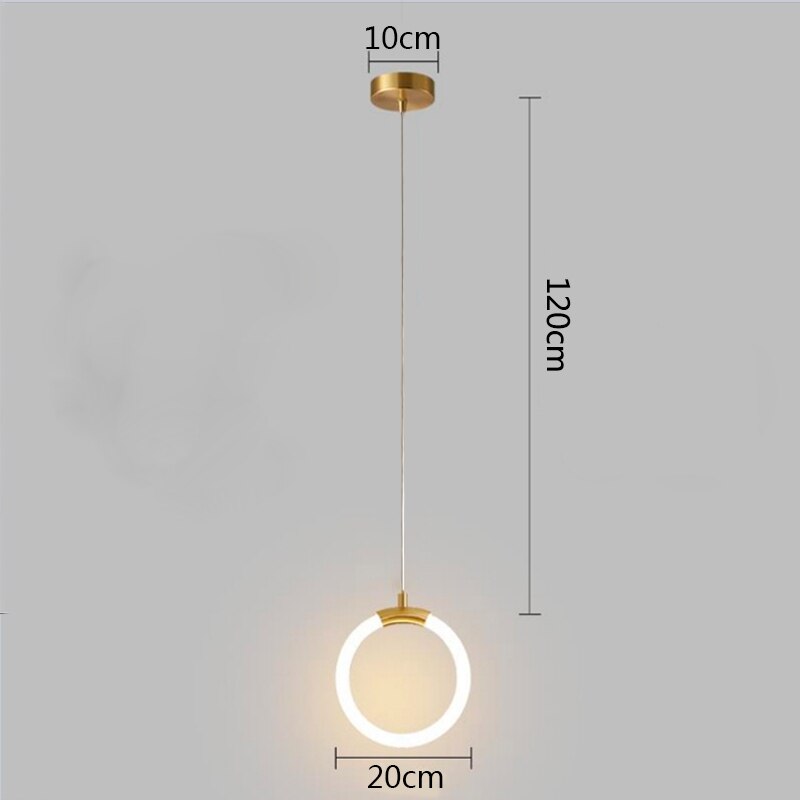 Oud Vitt Minimalist Gold Pendant Light