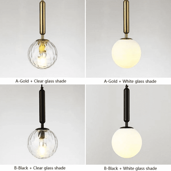 Scandinavian - Modern Glass Ball Wall Lamp
