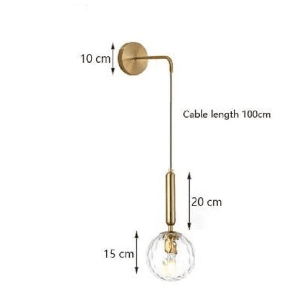 Scandinavian - Modern Glass Ball Wall Lamp