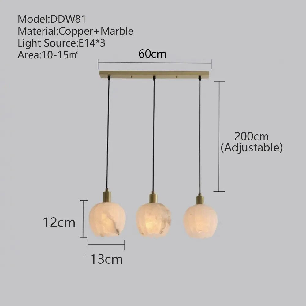 Olga Marble Luxury Hanging Light