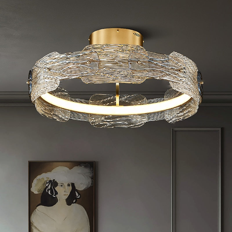 Olga Rounded Crystal Chandelier