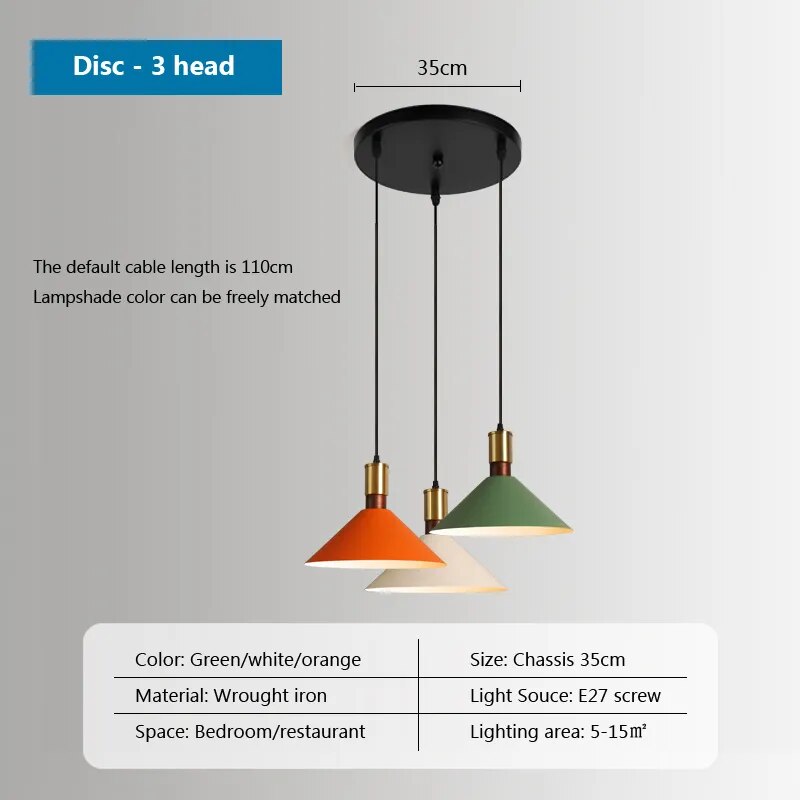 Nordic Industrial retro loft simple Hanging Light