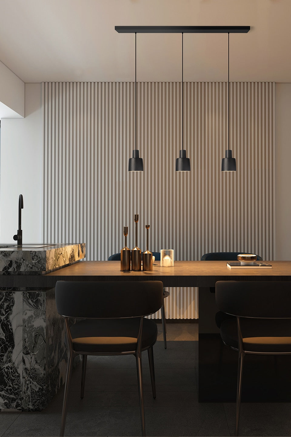 AiS Dimmable Pendant Light 9W CRI97 Adjustable Length Minimalist Style