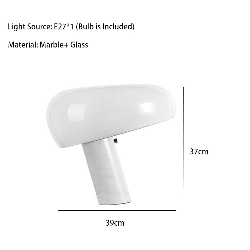 Mak 7-Style Glass Mushroom Lamp