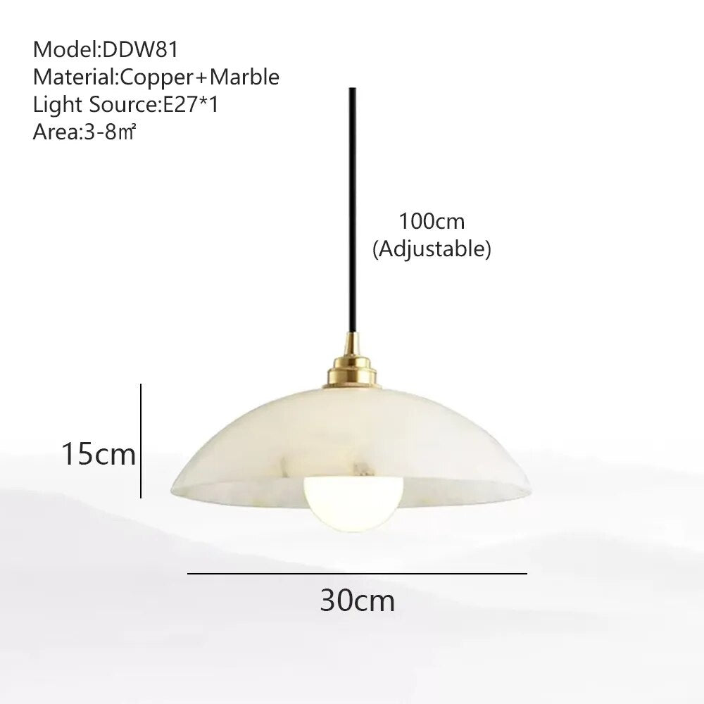 Olga Marble Luxury Hanging Light