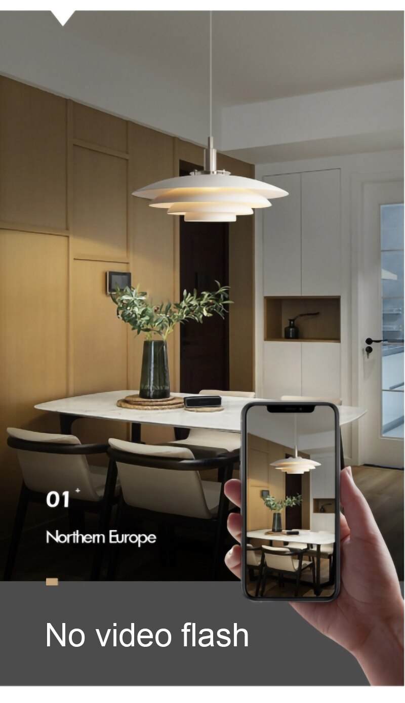BAN Nordic E27 LED pendant light modern hanging lamp