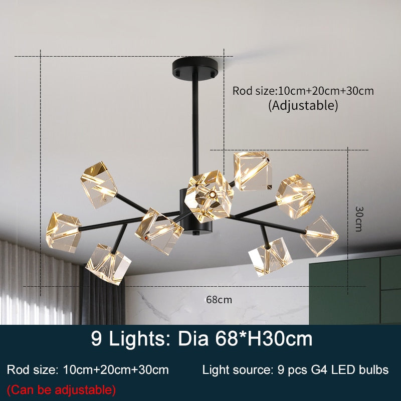 Ylk Thea Crystal Pendant Light