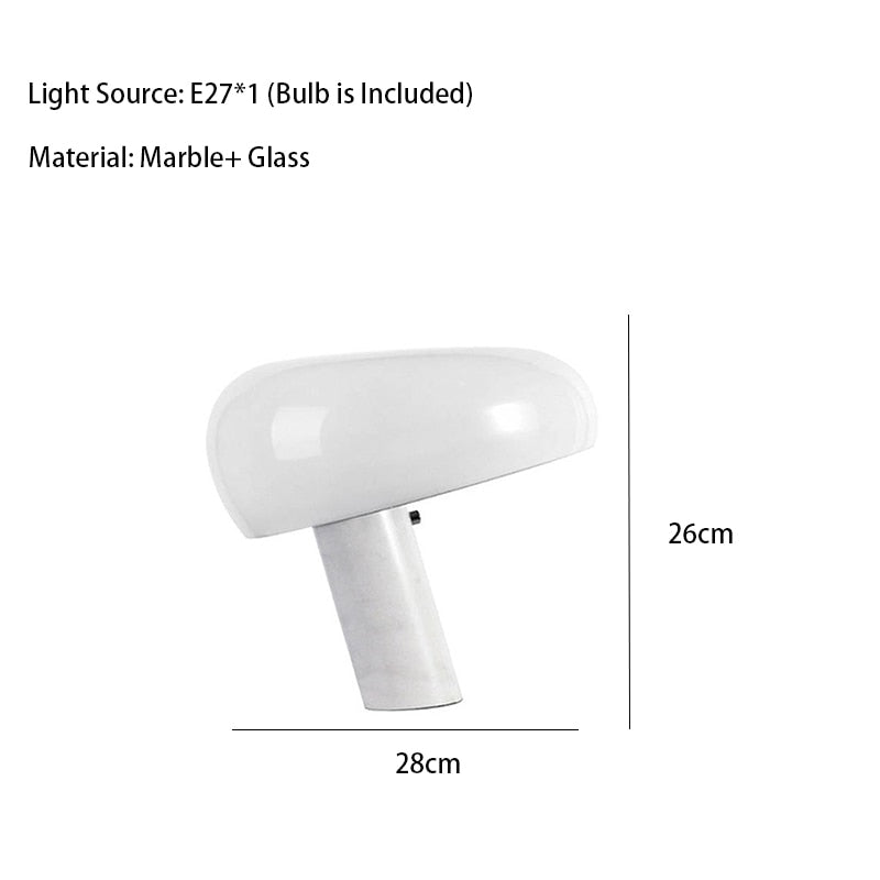 Mak 7-Style Glass Mushroom Lamp