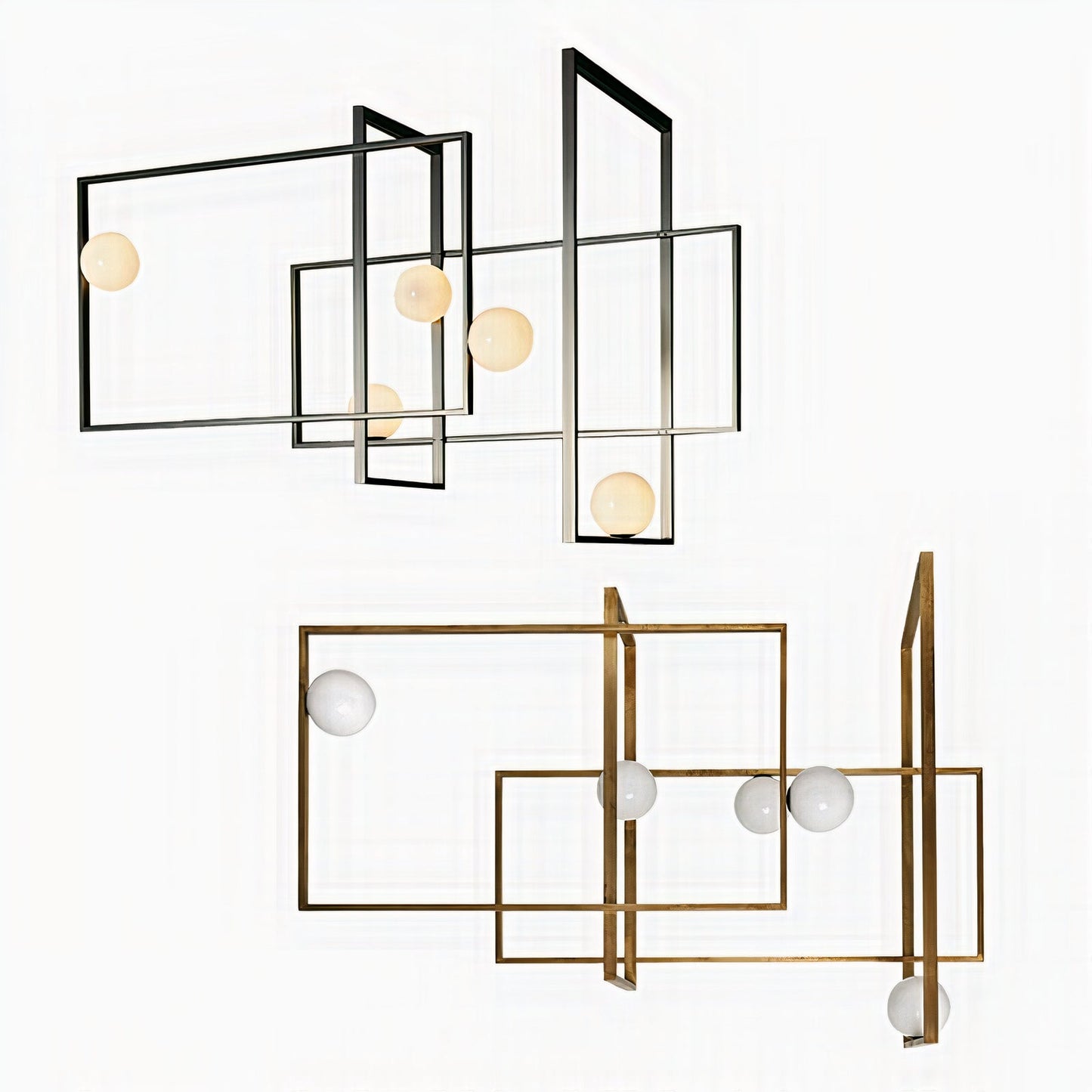 Mak Rectangle Modern Artistic Ceiling Light