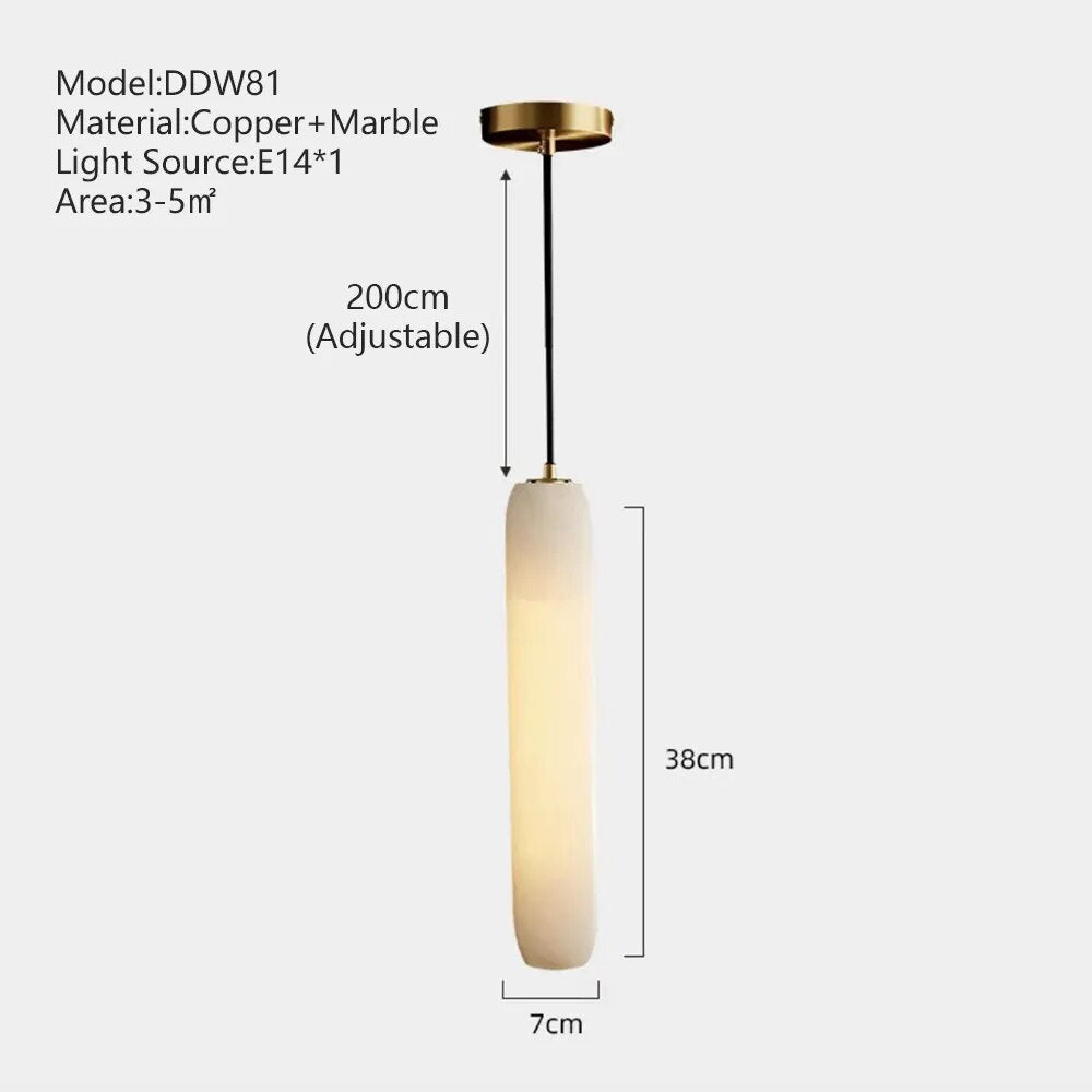 Olga Marble Luxury Hanging Light