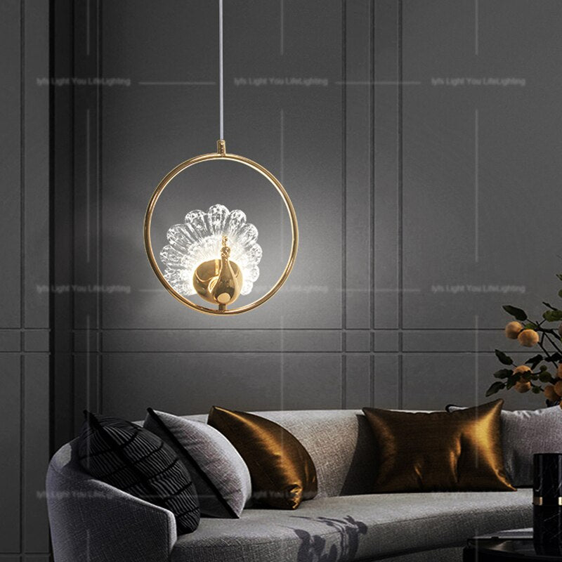 Lyf Peacock Lustre Pendant Light
