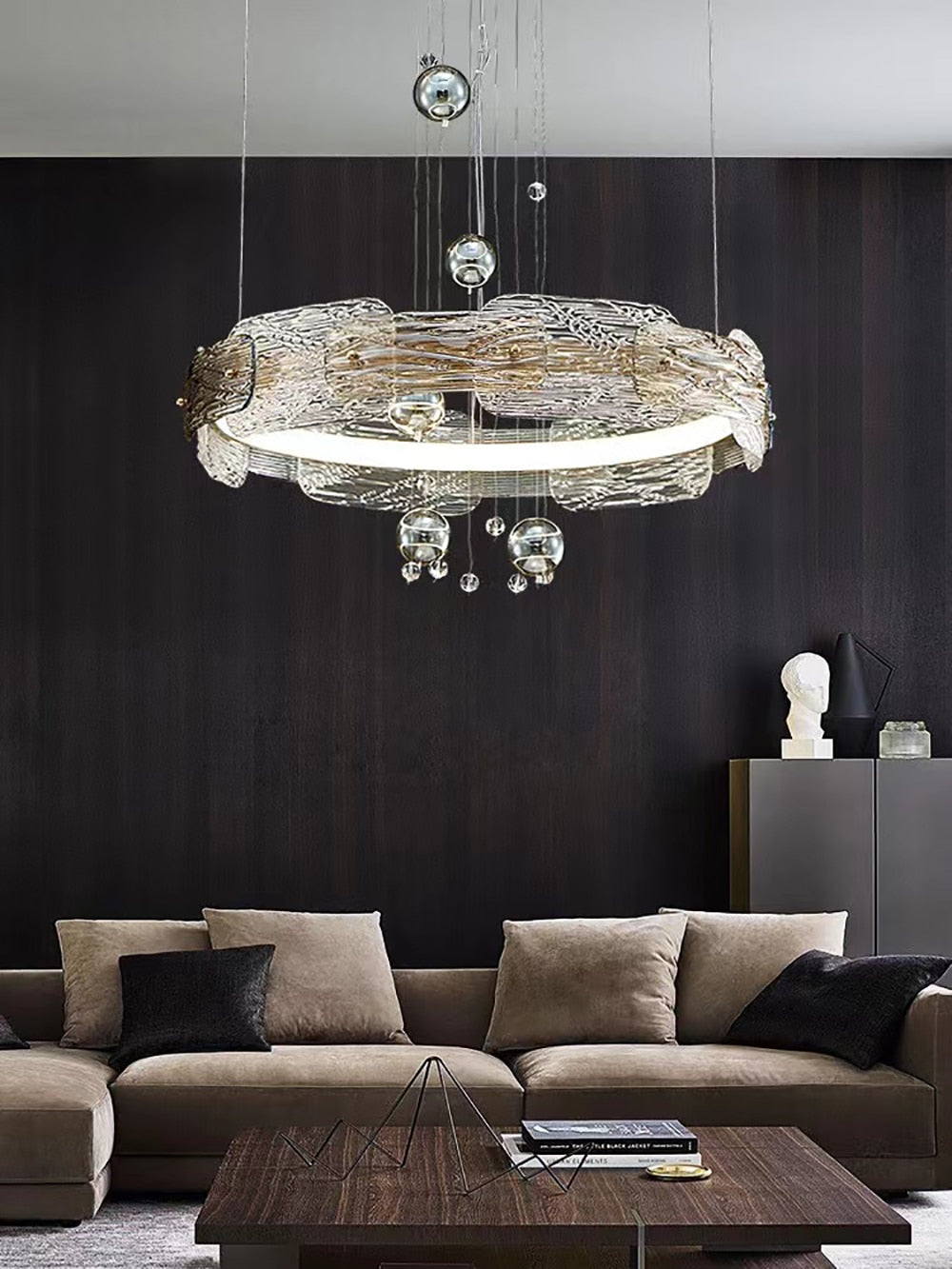 Olga Rounded Crystal Chandelier