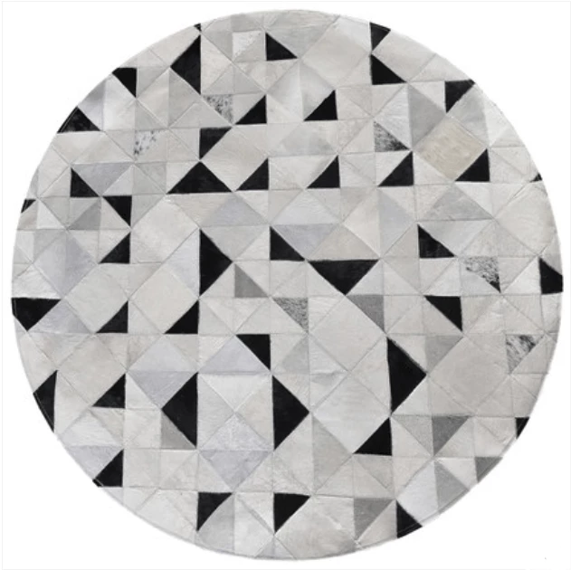 Spotted Triangles Cowhide Rug - Nordic Side - rugs, Rugs & Carpets
