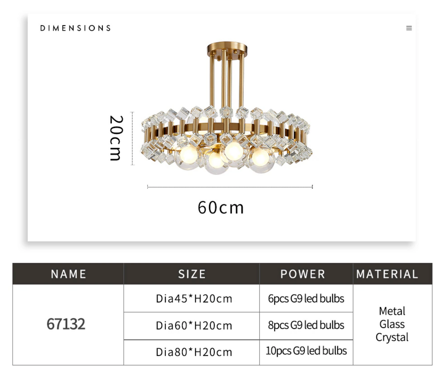 YLK Rarmaden Colorful Luxury crystal chandelier