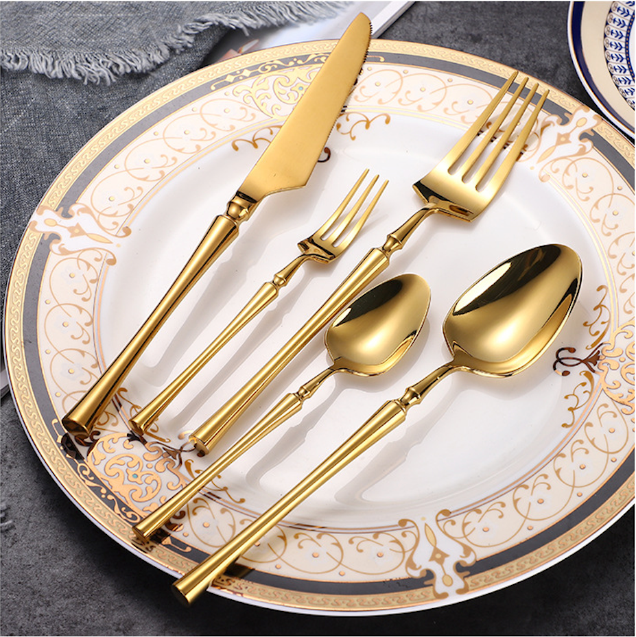 Serena Shine Gold Cutlery Set