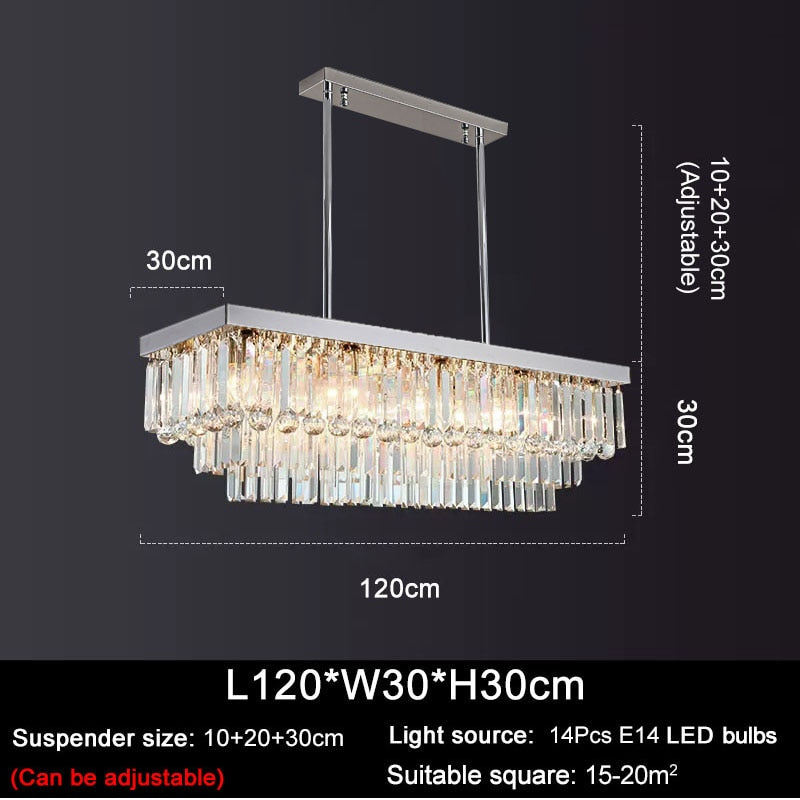 Ylk Willow Modern Crystal Chandelier