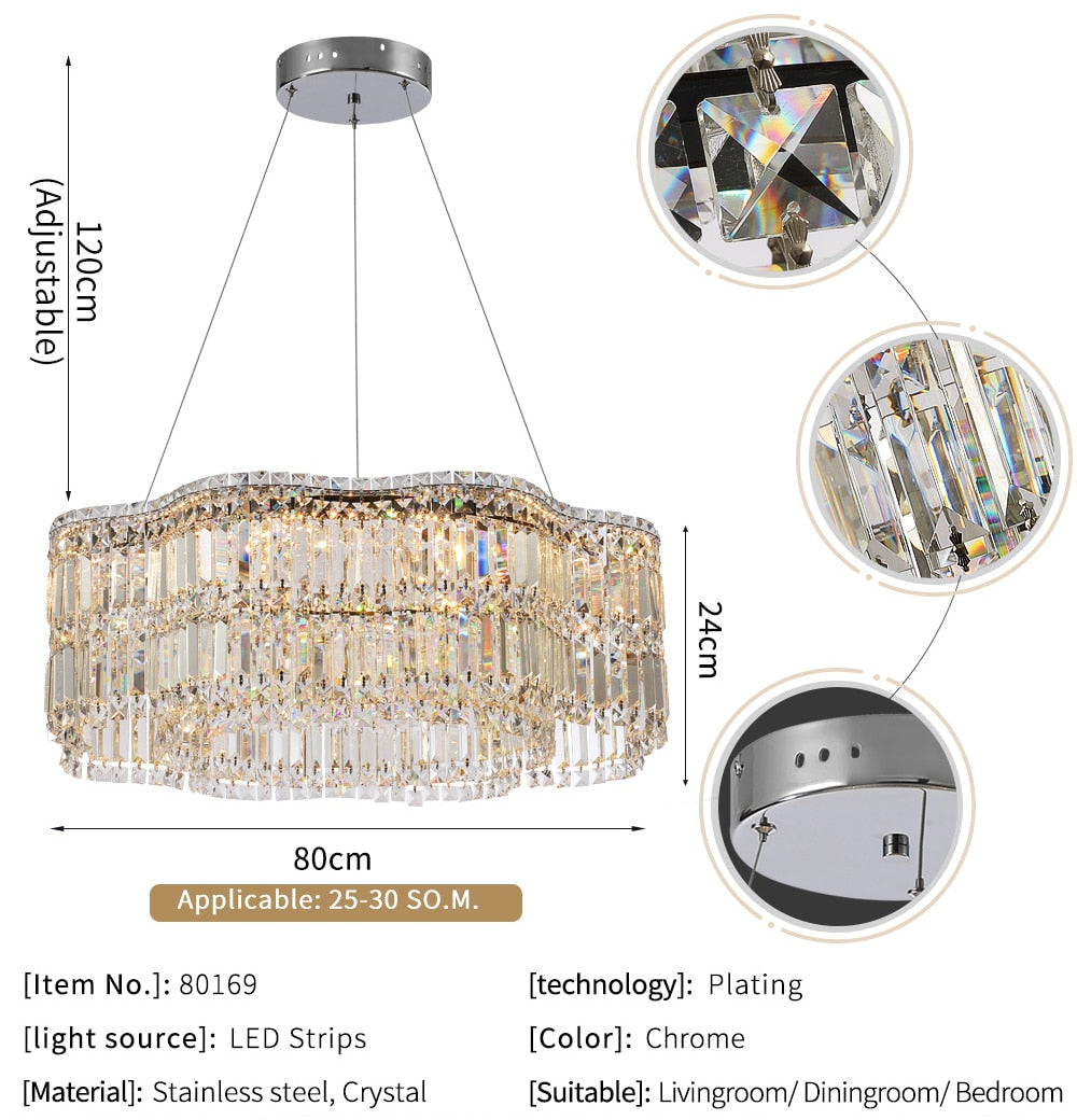 Ylk Torrin Crystal Chandelier