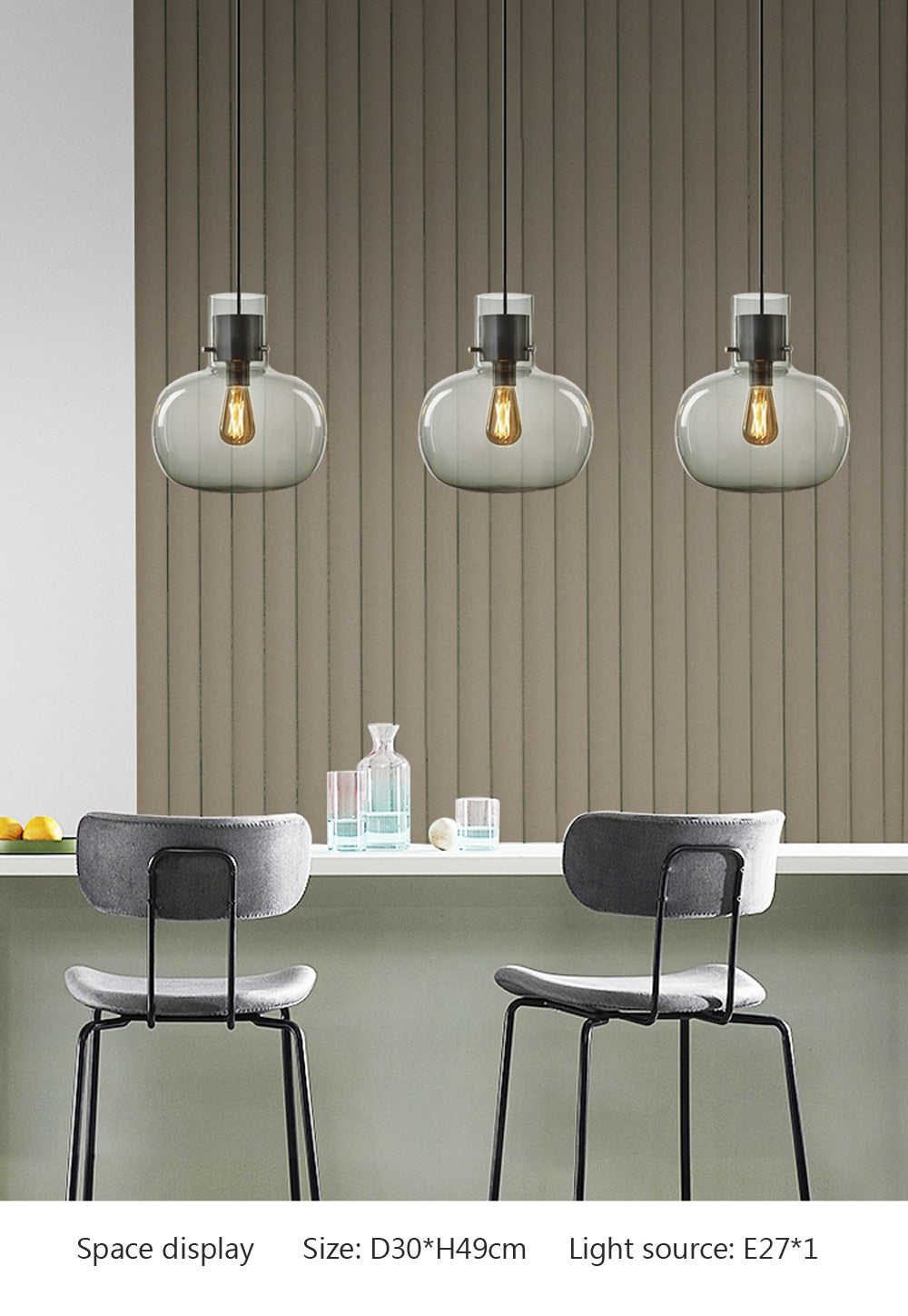 Wad Jar Vintage LED Pendant Light