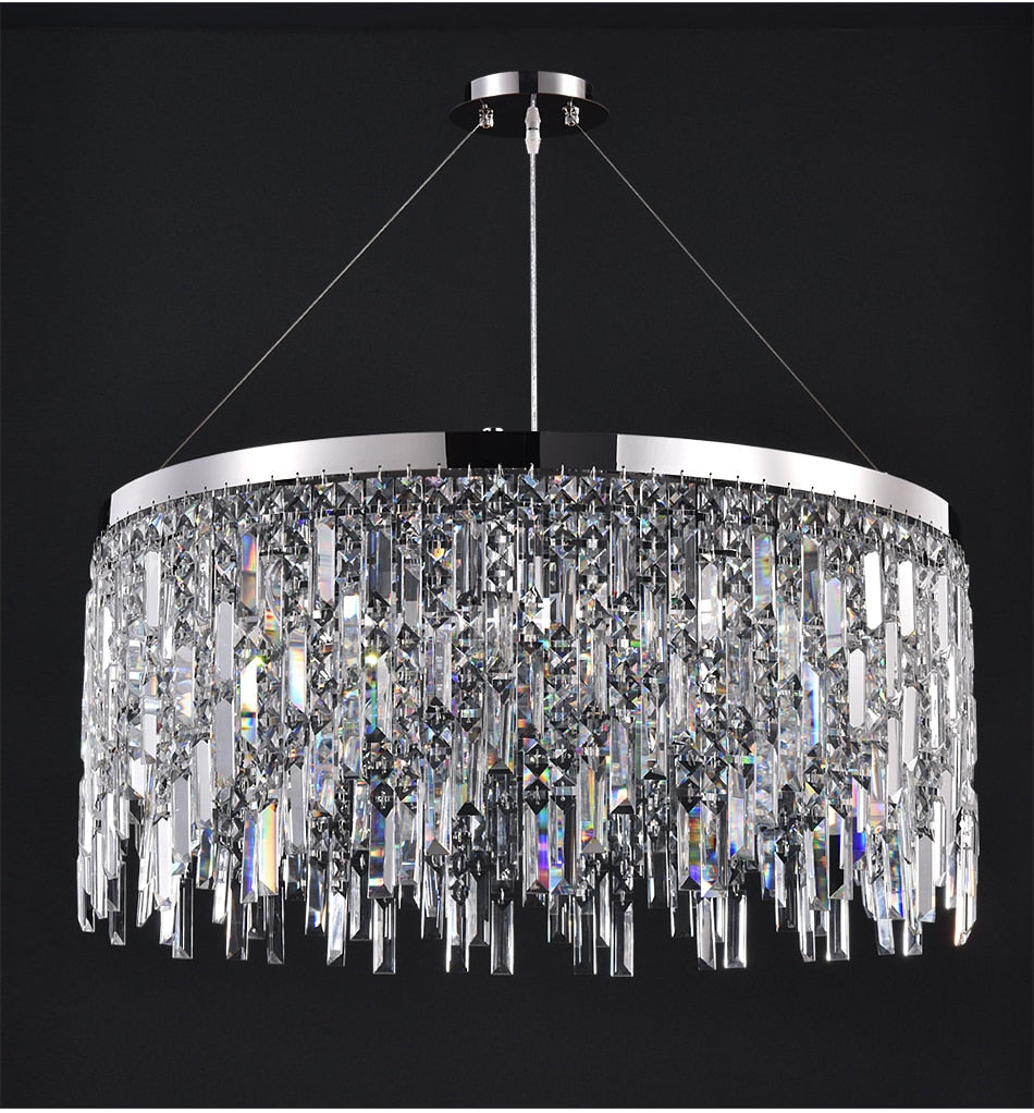 Ylk Violet Crystal Chandelier Decor