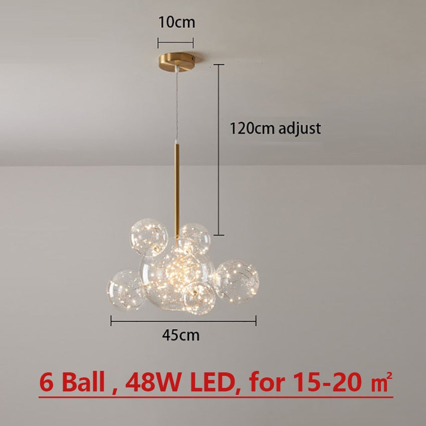Runa Elegant Glass Pendant Lights
