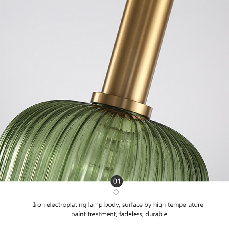 Wad Nordic Colorful Glass Pendant Light