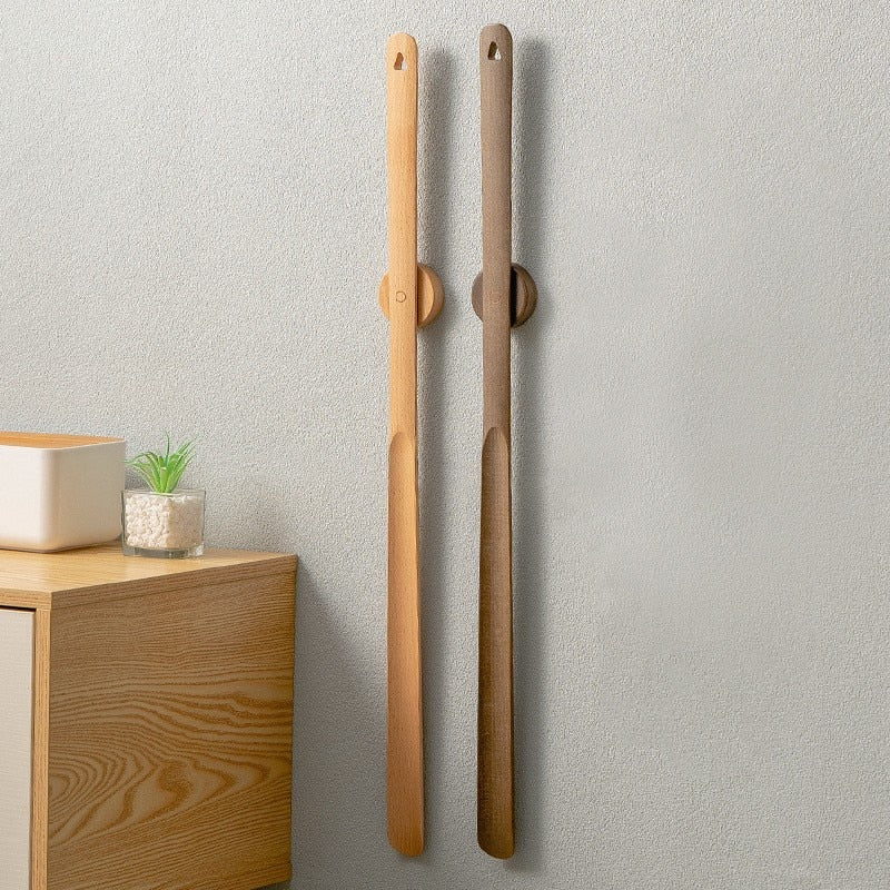Kolbein - Wooden Long Handle Magnetic Shoehorn
